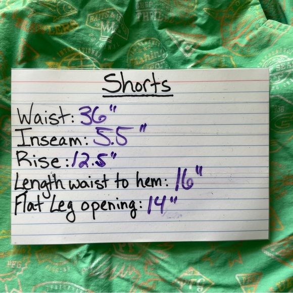 Columbia Men’s Fishing Shorts Swim Trunks Size Large Lined Green Fishing Print - Picture 5 of 12